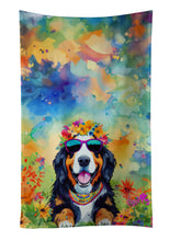 Load image into Gallery viewer, Bernese Mountain Dog Hippie Dawg Kitchen Towel