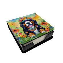 Load image into Gallery viewer, Bernese Mountain Dog Hippie Dawg PU Leather Note Paper Holder