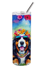 Load image into Gallery viewer, Bernese Mountain Dog Hippie Dawg Stainless Steel Skinny Tumbler