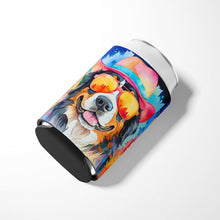 Load image into Gallery viewer, Bernese Mountain Dog Hippie Dawg Can or Bottle Hugger