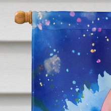 Load image into Gallery viewer, Bernese Mountain Dog Hippie Dawg House Flag