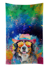 Load image into Gallery viewer, Bernese Mountain Dog Hippie Dawg Kitchen Towel