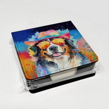 Load image into Gallery viewer, Bernese Mountain Dog Hippie Dawg PU Leather Note Paper Holder