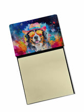 Load image into Gallery viewer, Bernese Mountain Dog Hippie Dawg Sticky Note Holder- Refiilable Desk Accessory Note Pad