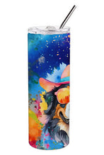 Load image into Gallery viewer, Bernese Mountain Dog Hippie Dawg Stainless Steel Skinny Tumbler