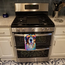 Load image into Gallery viewer, Bernese Mountain Dog Hippie Dawg Kitchen Towel