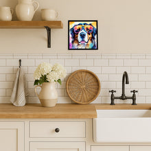 Load image into Gallery viewer, Bernese Mountain Dog Hippie Dawg Framed Metal Print