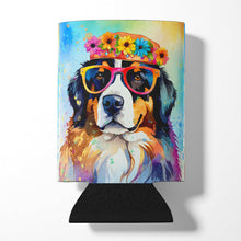Load image into Gallery viewer, Bernese Mountain Dog Hippie Dawg Can or Bottle Hugger