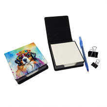 Load image into Gallery viewer, Bernese Mountain Dog Hippie Dawg PU Leather Note Paper Holder