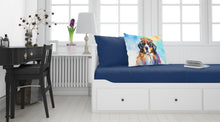Load image into Gallery viewer, Bernese Mountain Dog Hippie Dawg Standard Pillowcase – Artistic Decorative Front, White Back