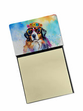 Load image into Gallery viewer, Bernese Mountain Dog Hippie Dawg Sticky Note Holder- Refiilable Desk Accessory Note Pad