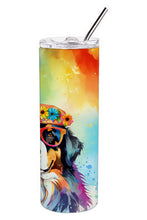 Load image into Gallery viewer, Bernese Mountain Dog Hippie Dawg Stainless Steel Skinny Tumbler