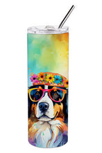 Load image into Gallery viewer, Bernese Mountain Dog Hippie Dawg Stainless Steel Skinny Tumbler