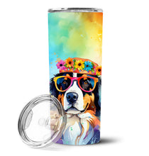 Load image into Gallery viewer, Bernese Mountain Dog Hippie Dawg Stainless Steel Skinny Tumbler