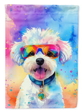 Load image into Gallery viewer, Bichon Frise Hippie Dawg House Flag
