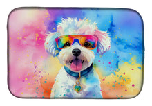 Load image into Gallery viewer, Bichon Frise Hippie Dawg Dish Drying Mat