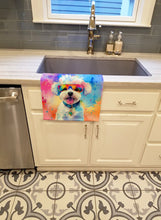 Load image into Gallery viewer, Bichon Frise Hippie Dawg Kitchen Towel