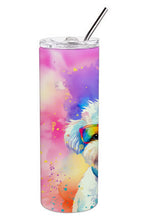 Load image into Gallery viewer, Bichon Frise Hippie Dawg Stainless Steel Skinny Tumbler