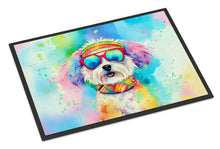 Load image into Gallery viewer, Bichon Frise Hippie Dawg Doormat - 24x36 Decorative Floor Mat – Indoor/Outdoor Rug with Artistic Flair