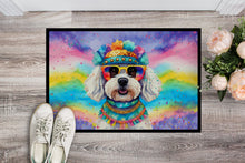 Load image into Gallery viewer, Bichon Frise Hippie Dawg Doormat - 18X27 Indoor / Outdoor Rug | Made in USA