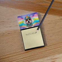 Load image into Gallery viewer, Bichon Frise Hippie Dawg Sticky Note Holder- Refiilable Desk Accessory Note Pad
