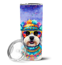 Load image into Gallery viewer, Bichon Frise Hippie Dawg Stainless Steel Skinny Tumbler