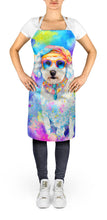 Load image into Gallery viewer, Bichon Frise Hippie Dawg Apron – Artist-Designed Kitchen, BBQ &amp; Craft Apron