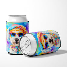 Load image into Gallery viewer, Bichon Frise Hippie Dawg Can or Bottle Hugger