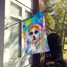 Load image into Gallery viewer, Bichon Frise Hippie Dawg House Flag