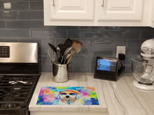 Load image into Gallery viewer, Bichon Frise Hippie Dawg Glass Cutting Boards – Durable, Decorative Kitchen Art Large