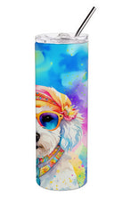 Load image into Gallery viewer, Bichon Frise Hippie Dawg Stainless Steel Skinny Tumbler