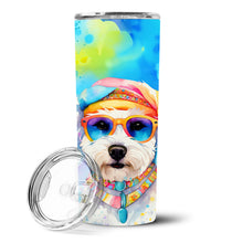 Load image into Gallery viewer, Bichon Frise Hippie Dawg Stainless Steel Skinny Tumbler