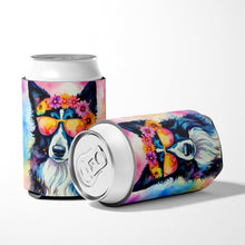 Load image into Gallery viewer, Border Collie Hippie Dawg Can or Bottle Hugger