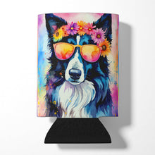 Load image into Gallery viewer, Border Collie Hippie Dawg Can or Bottle Hugger