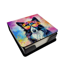 Load image into Gallery viewer, Border Collie Hippie Dawg PU Leather Note Paper Holder