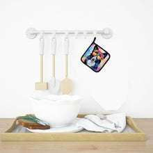 Load image into Gallery viewer, Border Collie Hippie Dawg Pot Holders - Set of 2 Decorative Kitchen Helpers | Made in the USA