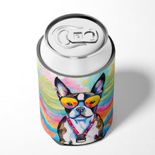 Load image into Gallery viewer, Boston Terrier Hippie Dawg Can or Bottle Hugger