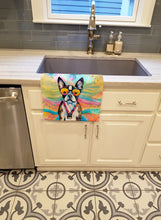 Load image into Gallery viewer, Boston Terrier Hippie Dawg Kitchen Towel