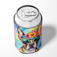 Load image into Gallery viewer, Boston Terrier Hippie Dawg Can or Bottle Hugger