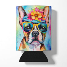 Load image into Gallery viewer, Boston Terrier Hippie Dawg Can or Bottle Hugger