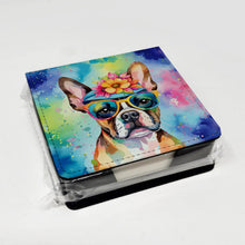 Load image into Gallery viewer, Boston Terrier Hippie Dawg PU Leather Note Paper Holder