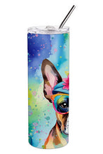 Load image into Gallery viewer, Boston Terrier Hippie Dawg Stainless Steel Skinny Tumbler