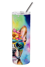 Load image into Gallery viewer, Boston Terrier Hippie Dawg Stainless Steel Skinny Tumbler