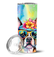 Load image into Gallery viewer, Boston Terrier Hippie Dawg Stainless Steel Skinny Tumbler