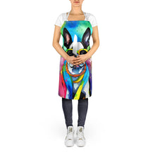 Load image into Gallery viewer, Boston Terrier Hippie Dawg Apron – Artist-Designed Kitchen, BBQ &amp; Craft Apron
