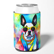 Load image into Gallery viewer, Boston Terrier Hippie Dawg Can or Bottle Hugger