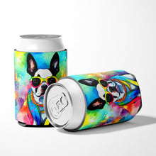 Load image into Gallery viewer, Boston Terrier Hippie Dawg Can or Bottle Hugger