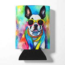 Load image into Gallery viewer, Boston Terrier Hippie Dawg Can or Bottle Hugger