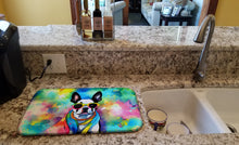 Load image into Gallery viewer, Boston Terrier Hippie Dawg Dish Drying Mat