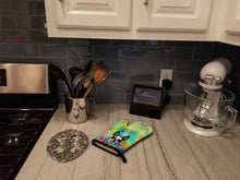 Load image into Gallery viewer, Boston Terrier Hippie Dawg Oven Mitt